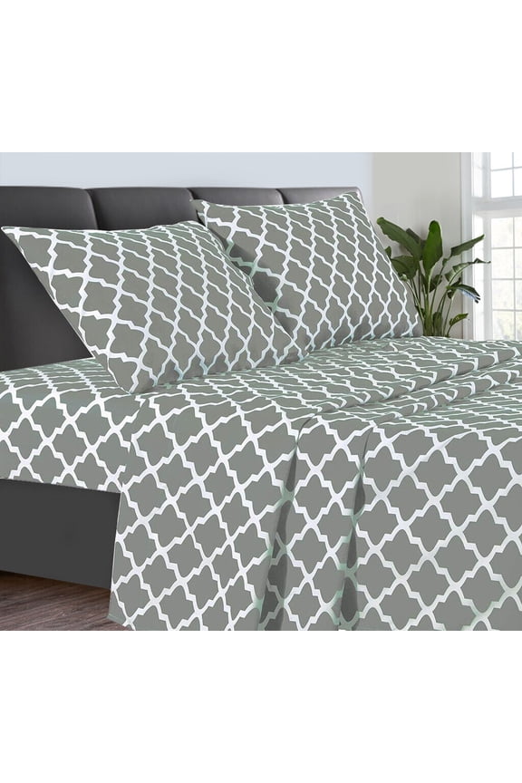 Microfiber Comfort Bed Sheet Set 1800 Count 4 Piece Deep Pocket Soft Bed Sheets