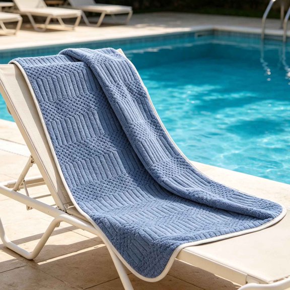 Microfiber Coral Fleece Bath Towel with Hanging Loop – Ultra Soft Quick Dry Absorbent Honeycomb Weave Hand Towel for Bathroom, Spa, Gym and Travel