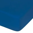 thumbnail image 1 of Microfiber Crib Fitted Sheet, Cozy and Soft Solid Color Toddler Sheet, Royal Blue, 28 x 52 Inches, 1 of 6