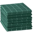 thumbnail image 1 of Sm:)e Microfiber Dish Cloth Set, 6 Soft and Super Absorbent Green Plaid Hand Towels, 1 of 8