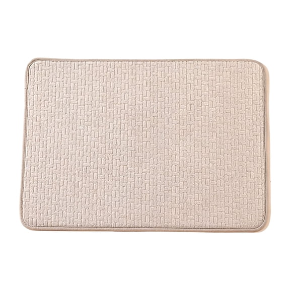 Microfiber Dish Drying Mat, 15.74X11.8inch Highly Absorbent Kitchen Counter Protector, Non-Slip Dish Drainer Mat for Glasses, Non-Scratch Padding, Quick Dry Counter Mat for Home Sink Area