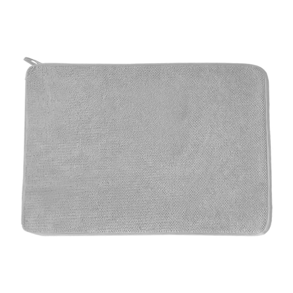 Microfiber Dish Drying Mat, 15.74X11.8inch Highly Absorbent Kitchen Counter Protector, Non-Slip Dish Drainer Mat for Glasses, Non-Scratch Padding, Quick Dry Counter Mat for Home Sink Area