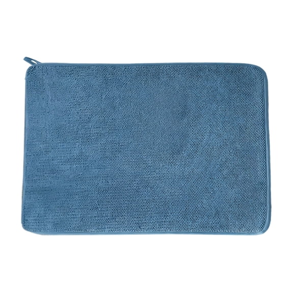 Microfiber Dish Drying Mat 15.74x11.8" Large Size Highly Absorbent Dish Drainer Mat for Kitchen Counter, Reusable with Hanging Loop