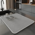 thumbnail image 1 of Microfiber Dish Drying Mat,15.7X11.8 inch Absorbent Dish Drainer Kitchen Counter,Large Size Dish Drying Pad for Countertops,Sinks,Draining Racks (Gray), 1 of 6