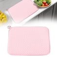 thumbnail image 1 of Microfiber Dish Drying Mat Highly Absorbent Kitchen Counter Drainer Mat Reusable Machine Washable Drying Pad with Hanging Loop, 1 of 9