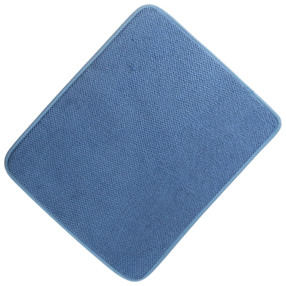 Microfiber Dish Drying Mat, Pan Bowl Cup Dry Matter Cup Mat, 15.7 x 11.8 Inch Absorbent Dish Drying Pad for Kitchen Countertops Sinks Draining Racks Coffee Machine,1Pcs,Blue