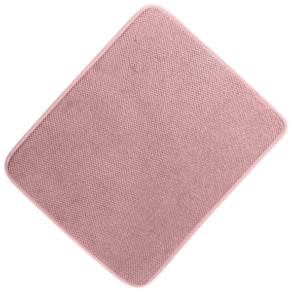 Microfiber Dish Drying Mat, Pan Bowl Cup Dry Matter Cup Mat, 15.7 x 11.8 Inch Absorbent Dish Drying Pad for Kitchen Countertops Sinks Draining Racks Coffee Machine,1Pcs,Pink