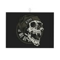 thumbnail image 1 of Microfiber Dish Drying Mat, Pointed Tooth Skull Pattern Dish Drying Pad Mats for Kitchen Counter Dishes Rack Pad, 18 x 24 inches, 1 of 9