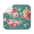 thumbnail image 1 of Microfiber Dish Drying Mats for Kitchen Counter,Pioneer Colorful Floral Absorbent Reversible Drying Mats Kitchen,Countertop Protector Dishes Drying Pad Extra Medium 16"x18" Dish Mat, 1 of 7
