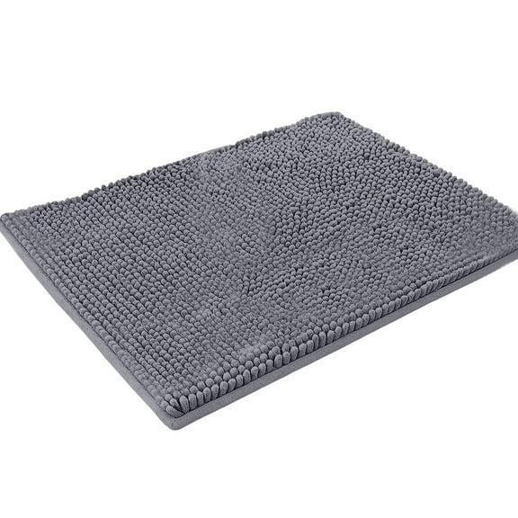Microfiber Dog Door Mat Cozival Shaggy Plush Pet Kennel Mat, Thick Warm Dog Bed Cushion, Absorbent Non-Slip Cat Sleeping Pad, Machine Washable, Machine Washable Indoor Mat, D