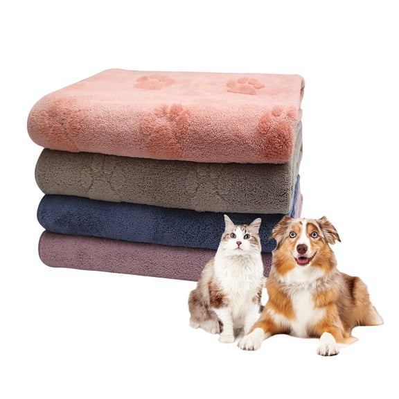 Microfiber Dog Towels for Drying Dogs 2 Pack, Super Absorbent and Soft Pet Grooming Towel, 27.5 Inch X 39 Inch, Perfect Dog Shower & Bath Supplies for Large, Medium or Small Dogs, Mixed Colors