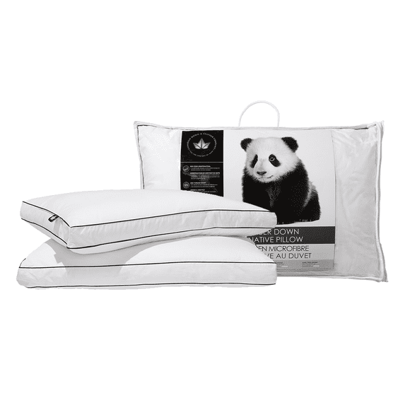 Microfiber Down Alternative Pillow - Standard Size Two Pack