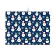 thumbnail image 1 of Microfiber Drying Mat, Cute Snowman Blue Background Dish Drying Mat for Kitchen Counter, 18 x 24 inches, 1 of 9