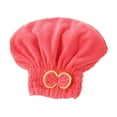 thumbnail image 1 of Microfiber Drying towel, Quick Dry towel, Bow Accent, Coral Construction, Watermelon Red, Curly Hair towel, Bathroom Essentials, Daily Bath Use, Shower Routine, 1 Pc, 1 of 4