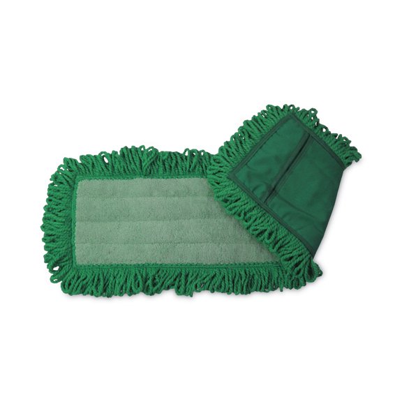 Microfiber Dust Mop Pad, 60 x 5, Green | Bundle of 5 Each