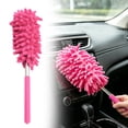 thumbnail image 1 of Microfiber Duster for Cleaning,Extendable Hand Washable Dusters,Detachable Dusting Brush with Telescoping Pole,Cleaning Brush Tool for Office, Car, Window, Furniture, Ceiling Fan(Hot Pink), 1 of 5