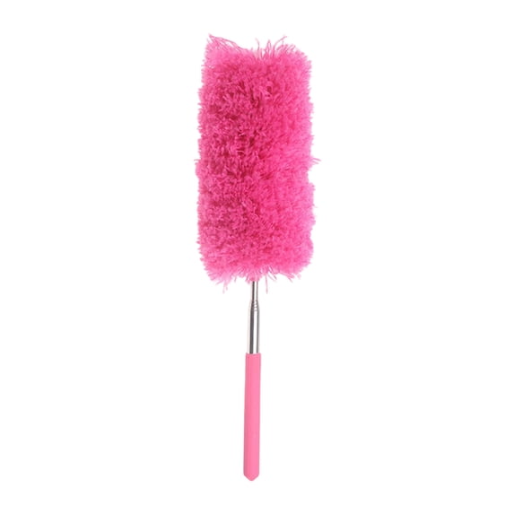 Microfiber Duster with Extendable Pole, Telescopic Long Handle Cleaning Brush, Bendable Static Adsorption Dusting Tool for High Ceiling Fan and Car, 13 to 31 Inch Reach