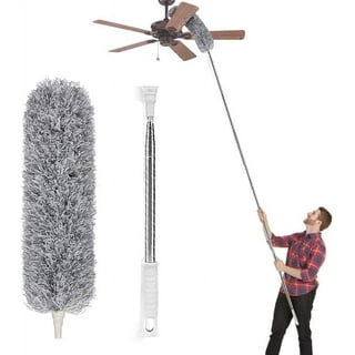 Xerdsx Flexible Fan Dusting Brush, Flexible Fan Dusting Brush  (Non-disassembly Cleaning),Bendable Dusting Brush, Microfiber Dust  Collector, Electric Fan Cleaner, Fan Cleaning Brushes 