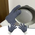 thumbnail image 1 of Microfiber Dusting Gloves | Reusable Cleaning Mittens for Window Blinds, Lamps, Mirrors, Furniture, Cars | Soft No-Scratch Washable Polyester | 1 Pair Gray | 8.66x5.51in, 1 of 8