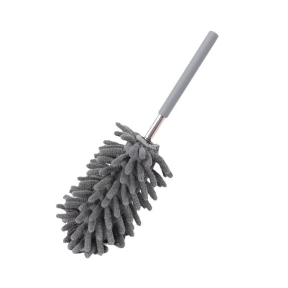 Microfiber Extendable Dusting Brush Multi-Purpose Ceiling Fan Cleaning Brush For Home And Car With Detachable And Washable Cloth Head/ Chenille Duster, 1Pc, Available in Multicolor(Grey,31.5x4")