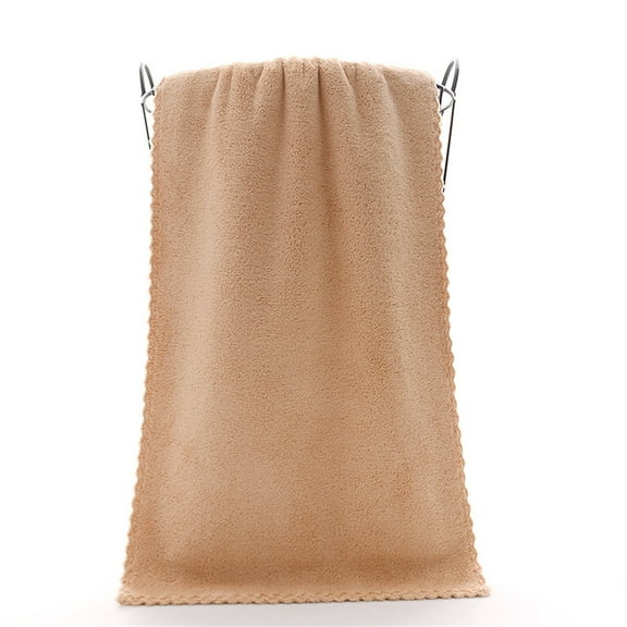 Microfiber Face Towels,Makeup Remover Towels,Towel Face Washcloth,Bath Towel Bathroom Set,Facial Wash Cloth,Microfiber Makeup Remover Cleaning Cloths Fast Drying Tower(Coffee 1pc 30*14in)