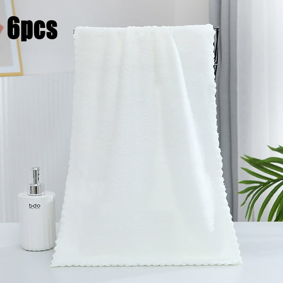 Microfiber Face Towels Soft Gentle Washcloths for Makeup Removal and Cleansing Highly Absorbent Reusable Facial Cloths Six Pack 6PCS