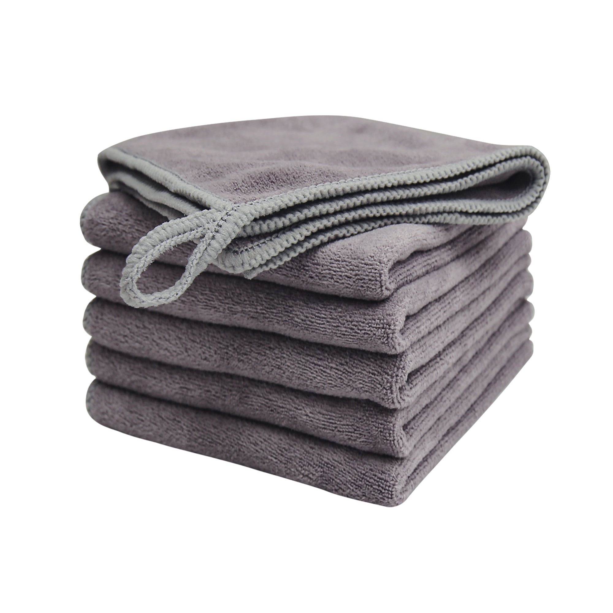 Microfiber Facial Cloths Fast Drying Washcloth 11.8inch x 11.8inch ...