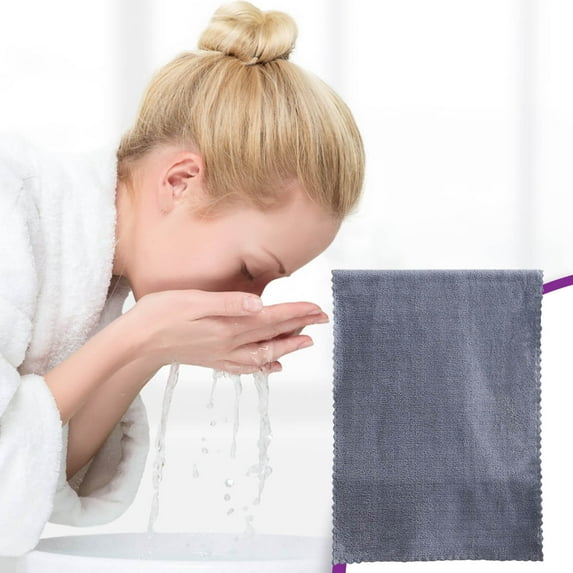 Microfiber Facial Towes,Quick Dry Bath Towels Ultra Soft Premium Washcloths Quick Drying - Highly Absorbent Coral Velvet Bathroom Wash Clothes - Use as Bath, Spa, Facial, Fingertip Towel