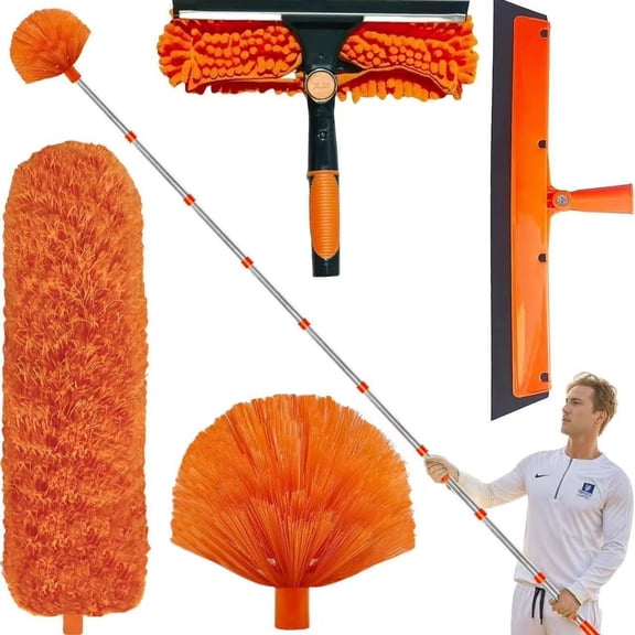 Microfiber Feather Duster Accessories,1 PCS Reusable Bendable Washable Cobweb Dusterfor Cleaning Ceiling Fan, High Ceiling, Blinds, Furniture & CarsStyle 1