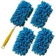 thumbnail image 1 of Microfiber Feather Duster, Hand Washable Dusters with 4 Pcs Replaceable Microfiber Head, Foldable Detachable Dust Duster, Perfect for Cleaning Windows, Tables, Cars,Furniture, Fans Blue, 1 of 7