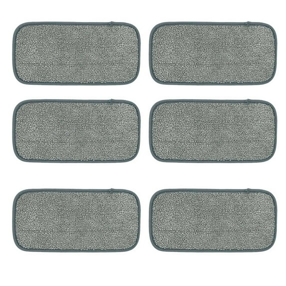 Microfiber Flat Mop Replacement Cloth - Sticky Adhesive Floor Cleaning Pad - Machine Washable for Hardwood/Tile