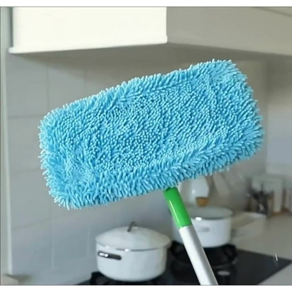 Microfiber Flat Mop Replacement Pad | Reusable Washable Absorbent Cover | Deep Cleaning for Hardwood Tile Laminate Floors | Traps Dust Pet Hair Debris | Fits Standard Mops | Machine Washable