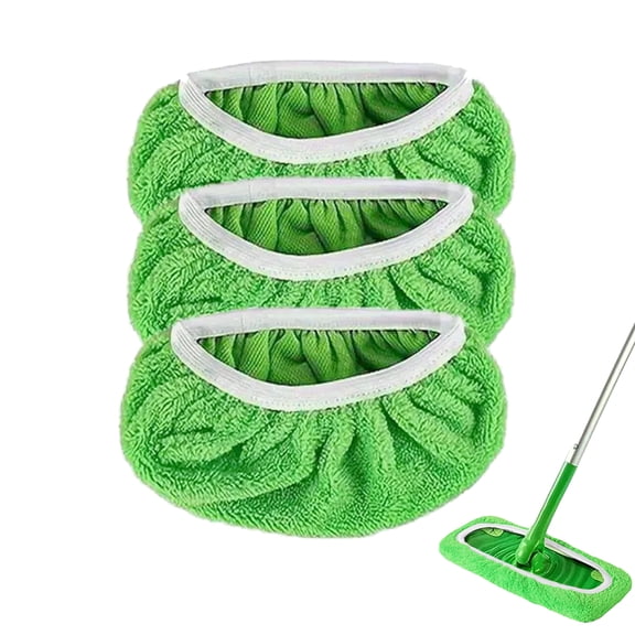 Microfiber Flat Mop Replacement Pads, Reusable Elastic Mop Refill Cloths