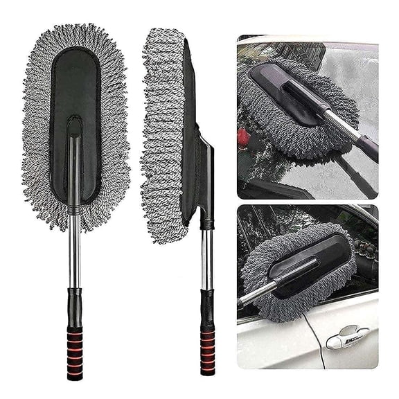 Microfiber Flexible Duster Car Wash | Car Cleaning Accessories | Microfiber | Brushes | Dry/Wet Home, Kitchen, Cleaning Brush with Expandable Handle Beach Basics