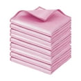 thumbnail image 1 of Microfiber Glass Cleaning Cloth 9-Pack Thickened Screen Wipe Streak-Free Water Stain Remover For Home Mirrors Pink, 1 of 9