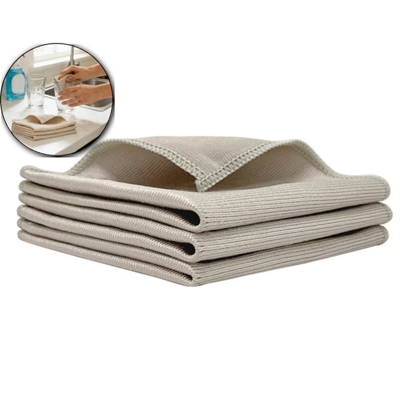Microfiber Glass Cleaning Cloths 2 Pack, Lint Free Free, Reusable Microfiber Cleaning Cloth for Cleaning Windows, Glasses, Mirrors, Screens, Stainless Steel