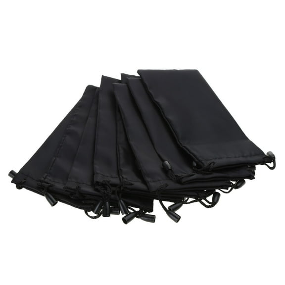 Microfiber Glasses Storage Pouch Cleaning Cloth with Drawstring Closure 10 Pack