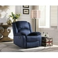 thumbnail image 1 of Microfiber Gliding Recliner, Blue, 1 of 7