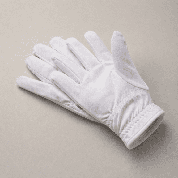 Microfiber Gloves Sc scratches Fingerprints (White) Protection for Jewelry Collectibles Lenses Coin Silver Archival Costume Inspection