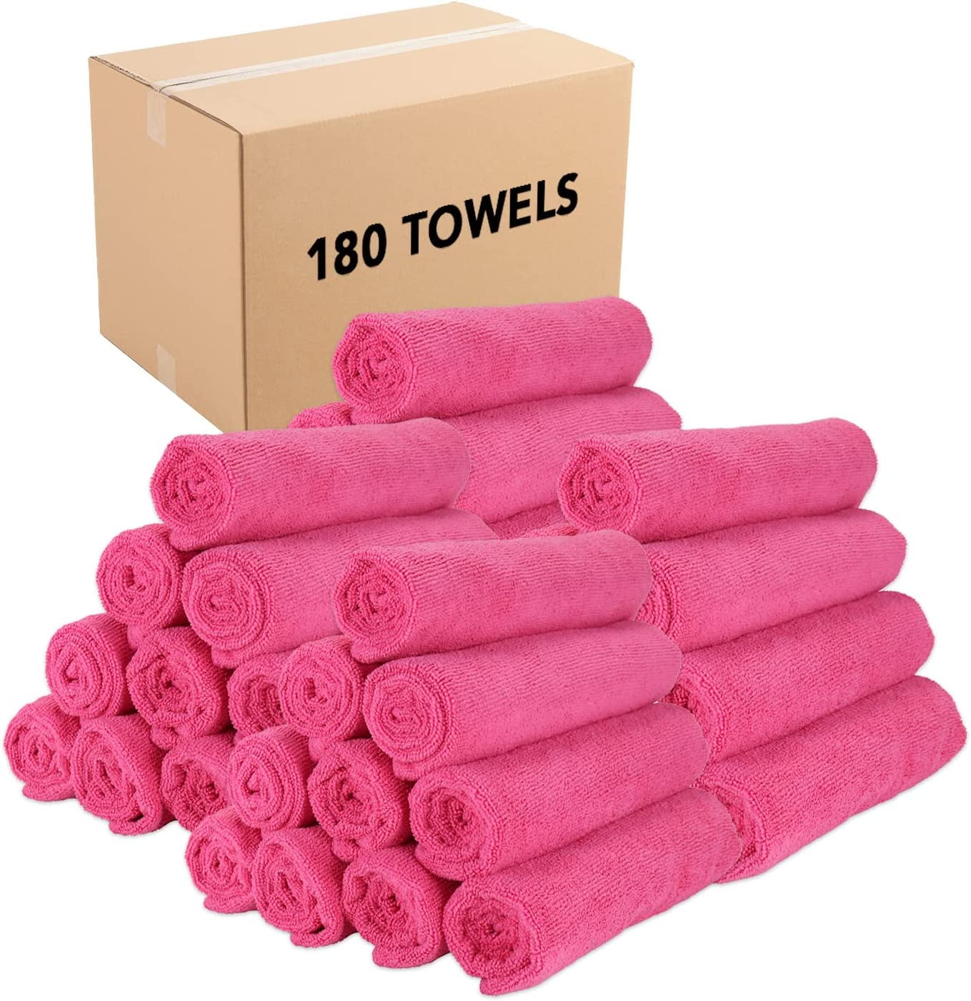 Microfiber Gym Towel Case of 180 Bulk Soft Lightweight Quick