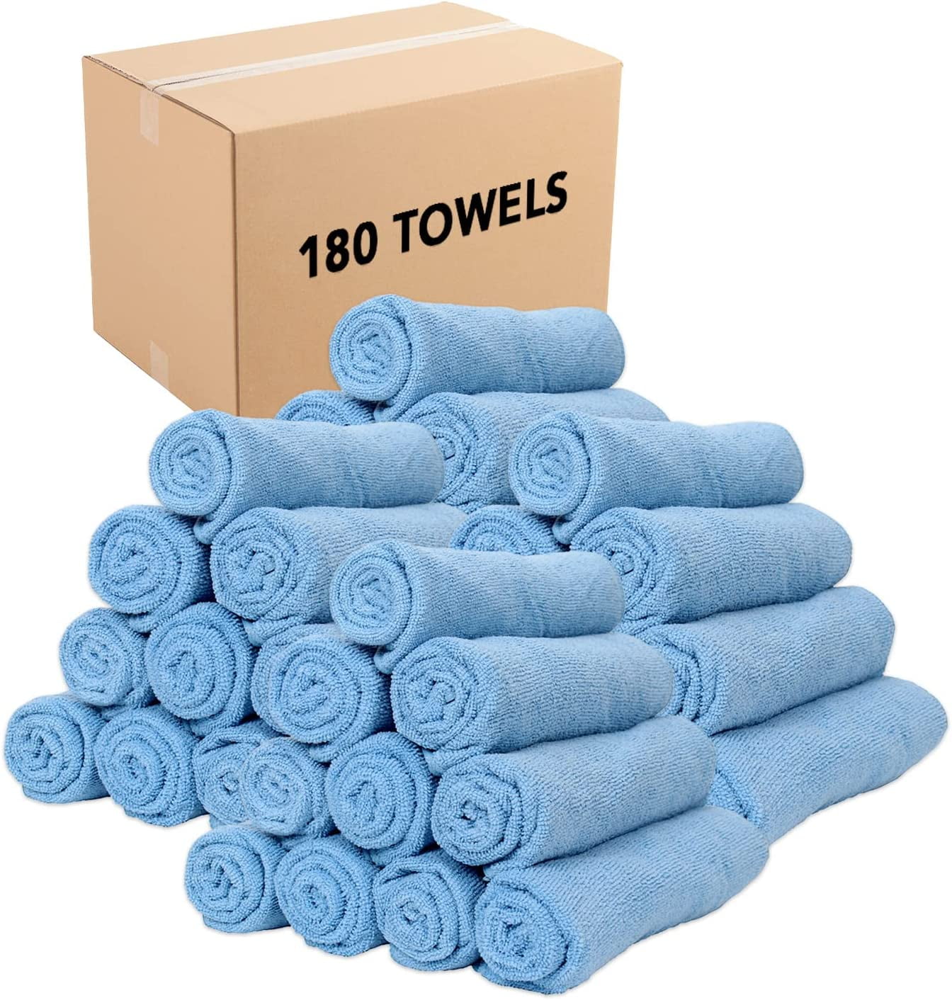 Microfiber Gym Towel - (Case of 180) Bulk Soft Lightweight Quick Dry Hotel  Quality Hand Towels, 300 GSM, Sweat Absorbent, Perfect for Workout, Yoga,  Spa, Bathroom, 16 x 27 in, Green 