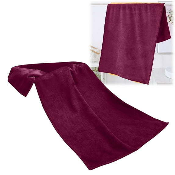 Gym Towel Cozival 35X75cm Soft Microfiber Gym Towel - Highly Absorbent Quick-Dry Towel for Women & Men, Lightweight & Lint-Free for Fitness, Travel & Yoga, Microfiber Towel, Wine