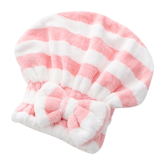 Microfiber Hair Towel Bandana With Bow Design Gentle Drying Shower Cap For Women Curly Wet Hair Care Wrap