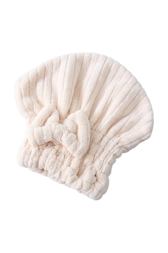 Microfiber Hair Towel Cap,Soft Absorbent Quick Drying Cap for Curly Thick Hair, Wrap Cap with Hair Brush for Women G-irls for Shower_Spa, A