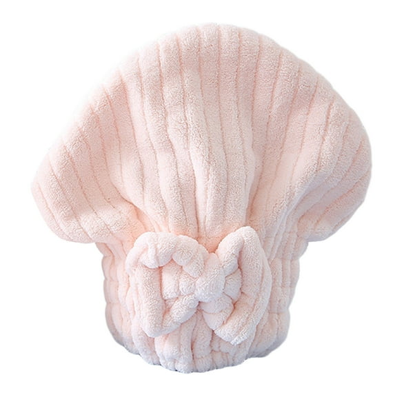 Microfiber Hair Towel Cap,Soft Absorbent Quick Drying Cap for Curly Thick Hair, Wrap Cap with Hair Brush for Women Girls for Shower_Spa, D