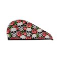 Microfiber Hair Towel Skull and Roses (2) Hair Towel Wrap for Women
