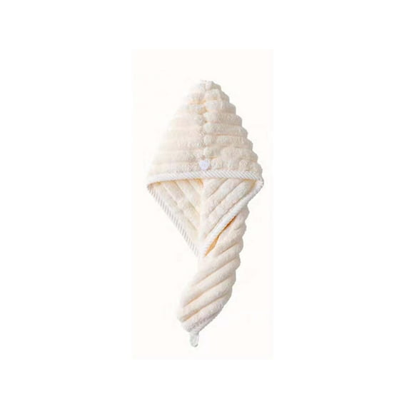 Microfiber Hair Towel Wrap,Hair Drying Towel with Button, Towel Turban,Head Towel to Dry Hair Quickly,25.6"X9.8"