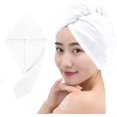 thumbnail image 1 of Microfiber Hair Towel Wrap for Women, 10 Inch X 26 Inch Super Absorbent Quick Dry Hair Turban, Drying Hair Wrap Towels for Drying Curly, Long & Thick Hair White, 1 of 5