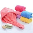 thumbnail image 1 of Microfiber Hair Towel Wrap for Women | 2 Pack | Bathroom Essential Accessories | Quick Dry Hair Turban for Drying Curly, Long & Thick Hair(Random color), 1 of 6