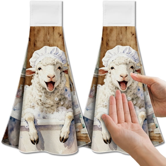 Microfiber Hanging Towel for Kitchen Goat 345x315mm 2pcs/set